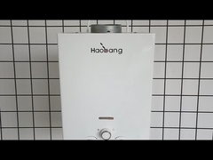 10L 2.6GPM Máy sưởi nước Black Coating Panel LPG NG Gas Type