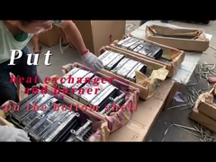 Đặt bộ trao đổi nhiệt và lò đốt trên vỏ dưới