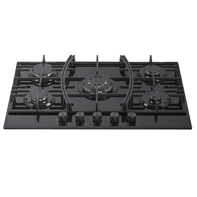 Bếp khí thủy tinh gia cố 5 lò đốt Gas Hob 900 X 510mm