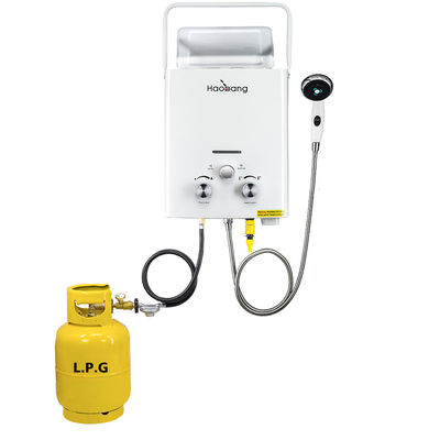 0.02-0.8Mpa 6L Gas Geyser LP Gas Camping Shower Hệ thống sưởi nước ngay lập tức