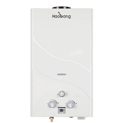 Máy sưởi nước ngay lập tức không có thùng có lớp phủ màu trắng LP Gas Natural Gas Type