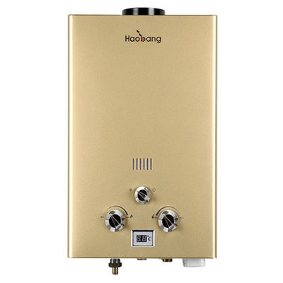 LPG NG Gas Geyser 6L Tankless Instant Water Heater Bảng vàng