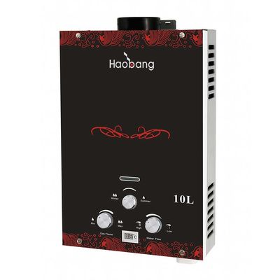 Máy sưởi nước bằng khí ngay lập tức tấm kính 6L LP khí khí tự nhiên