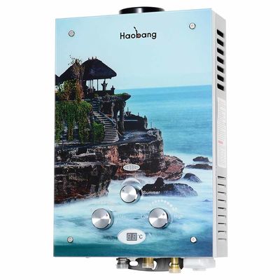 6L máy sưởi nước bằng khí tức thời Ban nhà sơn tấm kính