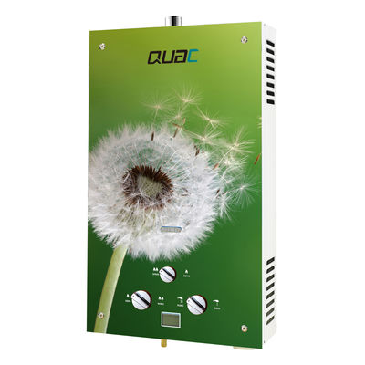 10 lít Gas Tankless Instant Geyser LPG NG loại tấm kính màu sắc