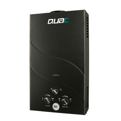 10L 2.6GPM Máy sưởi nước Black Coating Panel LPG NG Gas Type