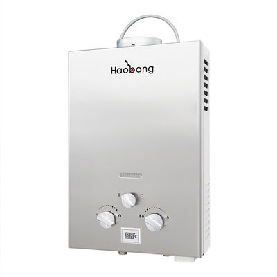 Máy sưởi nước bằng khí LP Thép không gỉ Ban phòng tắm ngoài trời 6L