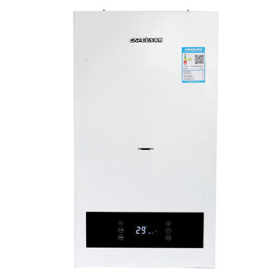 Gia đình sử dụng nồi hơi khí nước nóng cho nhà sưởi ấm phòng khách trắng 20KW
