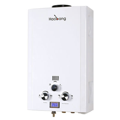 10L LPG NG Máy sưởi nước bằng khí tức thời Bảo vệ nhiệt độ cao