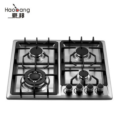 Khí tự nhiên LPG Gas Cooker Stainless Steel 4 Burner Gas Hub