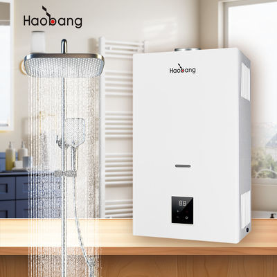 Máy sưởi nước khí khói gắn tường với ống xả khói và bảo vệ tùy chọn