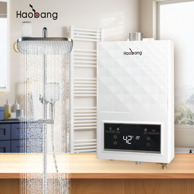 Máy sưởi nước bằng khí thải ép không có bể chứa với lửa điện tử ±0,5 C Phương lệch nhiệt độ nước
